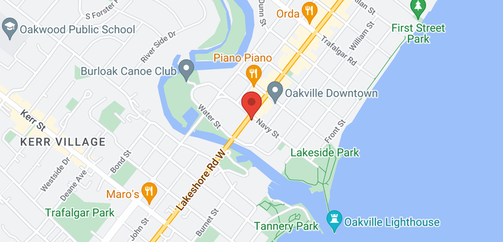 map of 906 -  100 Lakeshore Road E